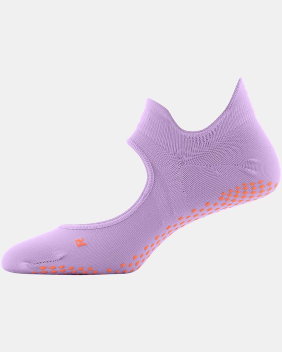 Women's UA Breathe Balance 2-Pack Grip Socks, Purple, pdpMainDesktop image number 1